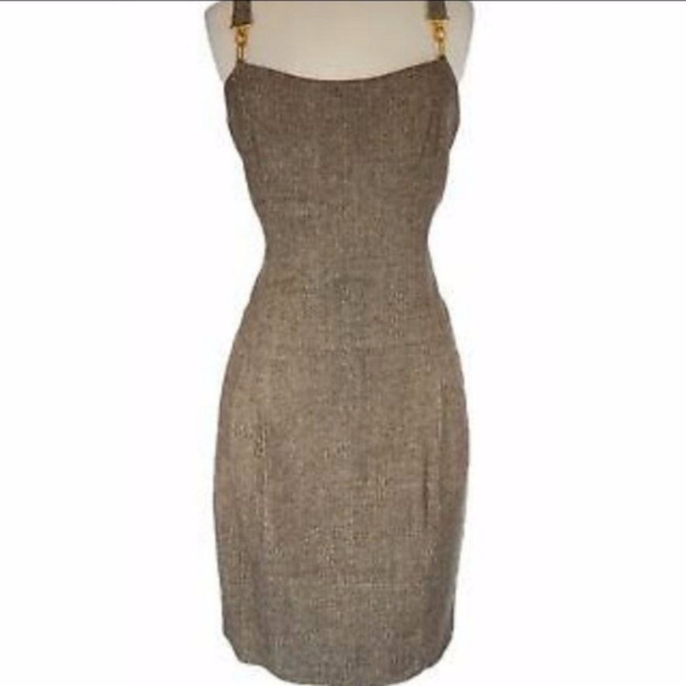 Tweed suspender dress